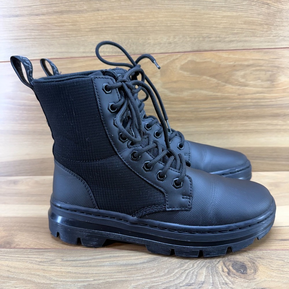 Dr Martens Combs II Combat Boots Womens 7 EU 38 Black Chunky